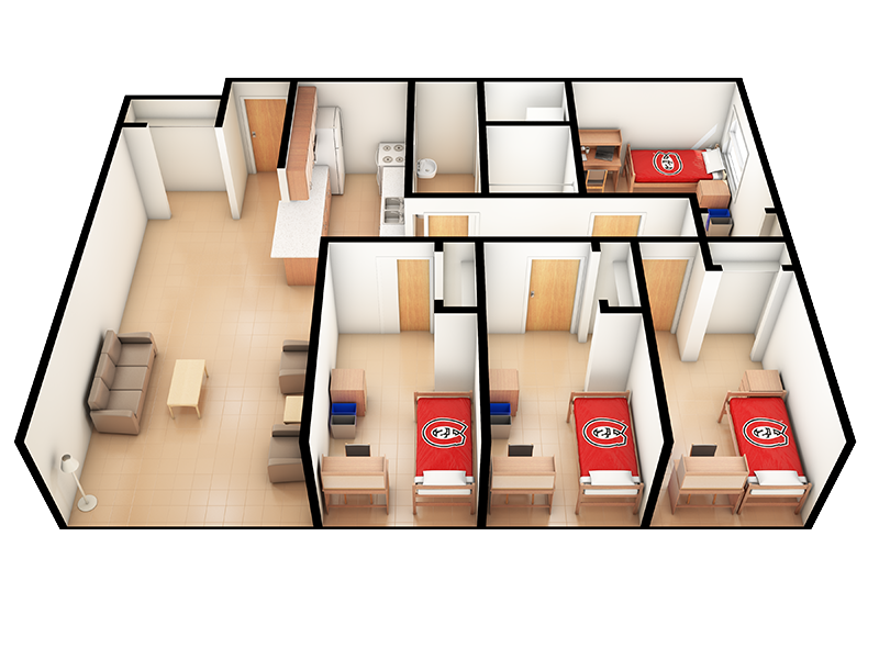 3d view of Stateview apartment