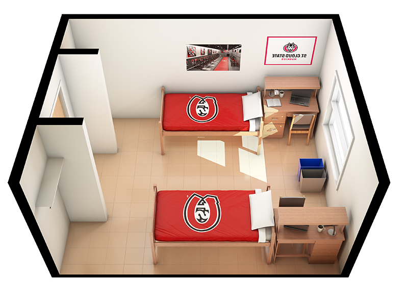 3D side view of Stearns room
